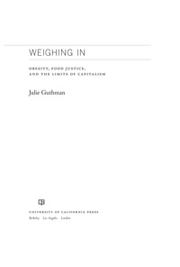 Titelbild: Weighing In 1st edition 9780520266254