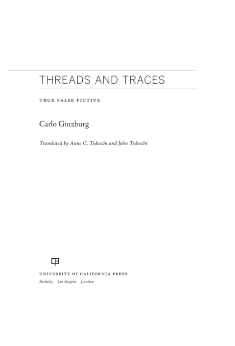 Cover image for book Threads and Traces