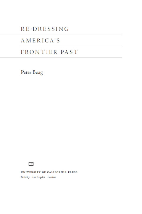 Cover image for book Re-Dressing America's Frontier Past