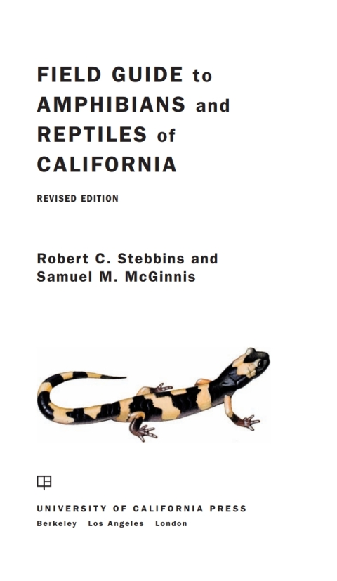 Cover image for book Field Guide to Amphibians and Reptiles of California