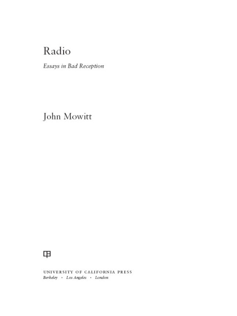 Cover image for book Radio