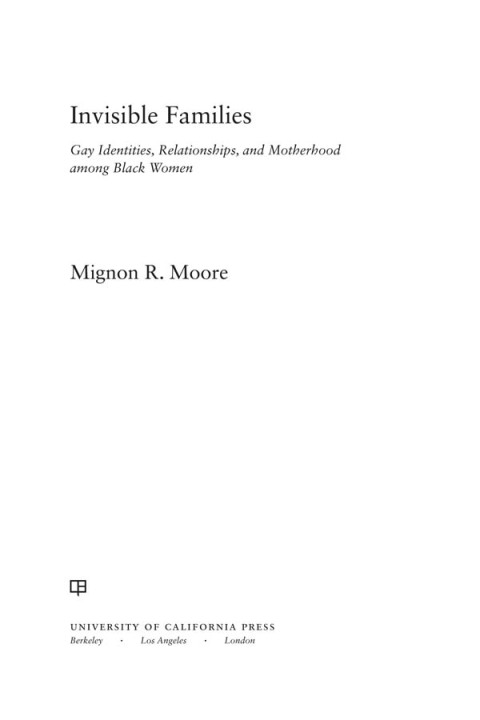 Cover image for book Invisible Families
