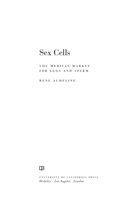Cover image for book Sex Cells