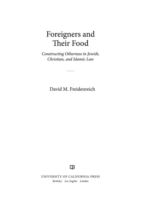 Cover image for book Foreigners and Their Food