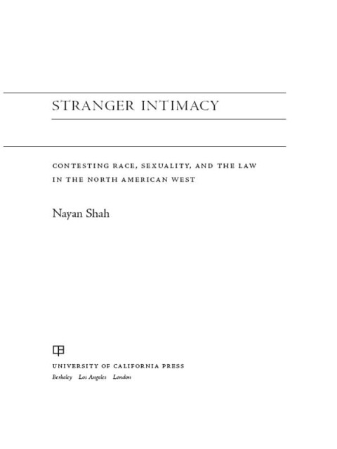 Cover image for book Stranger Intimacy