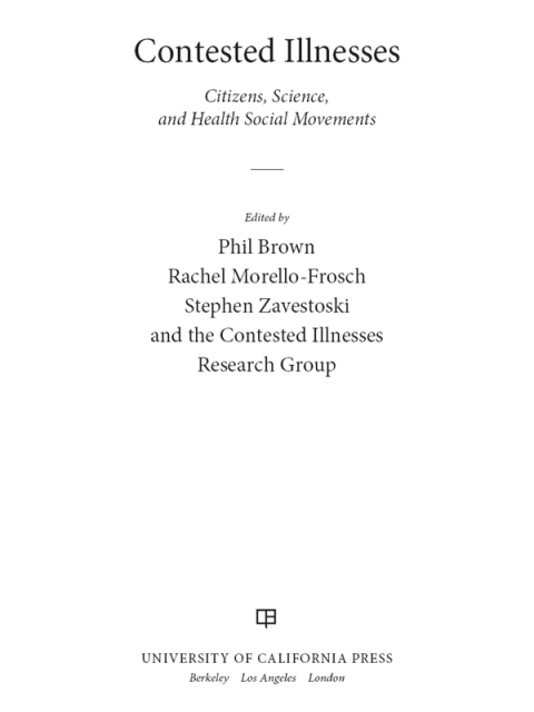 Cover image for book Contested Illnesses