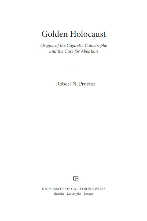 Cover image for book Golden Holocaust