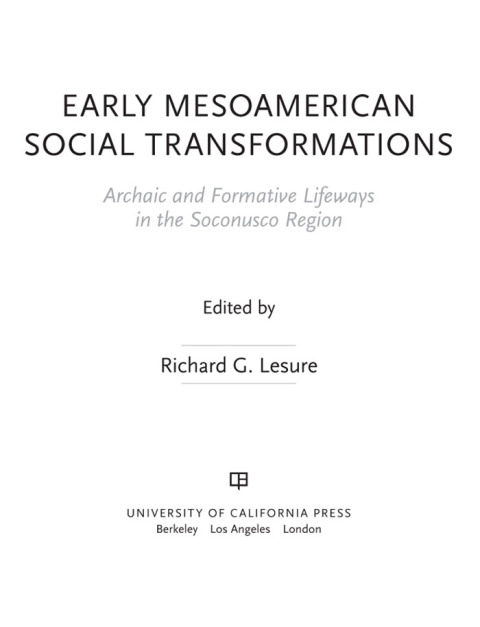 Cover image for book Early Mesoamerican Social Transformations