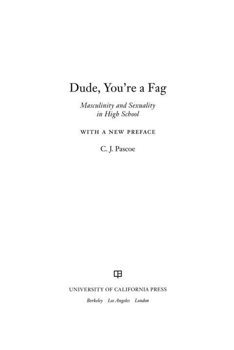 Cover image for book Dude, You're a Fag