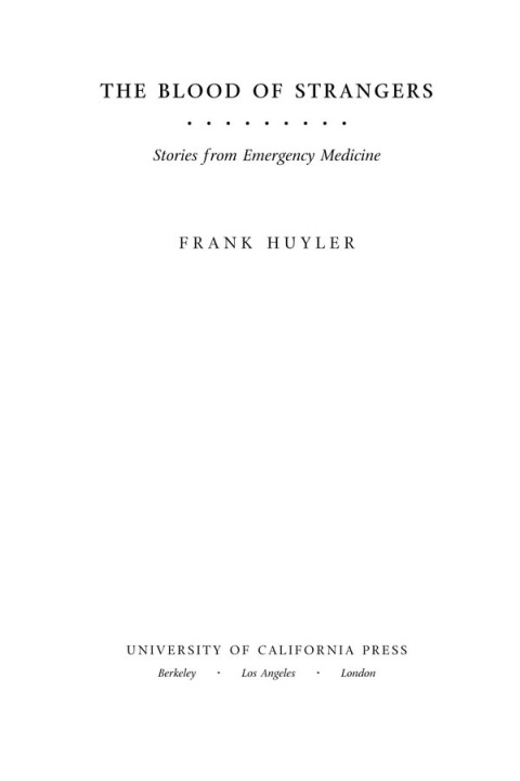 Cover image for book The Blood of Strangers