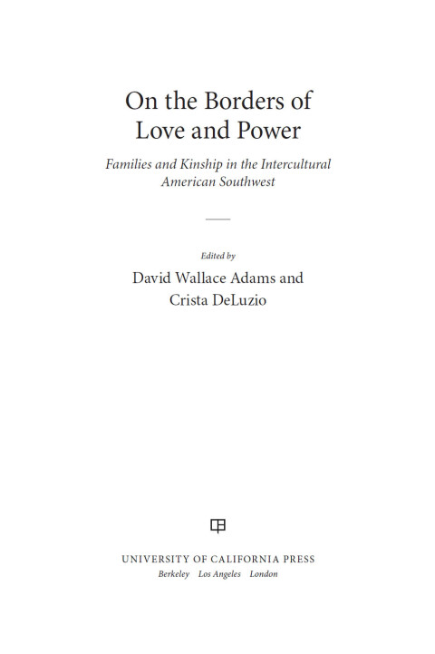 Cover image for book On the Borders of Love and Power