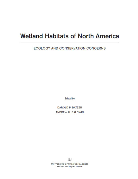 Cover image for book Wetland Habitats of North America