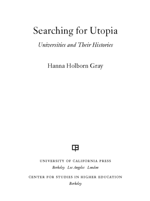 Cover image for book Searching for Utopia