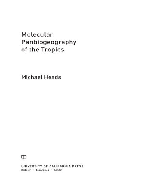 Cover image for book Molecular Panbiogeography of the Tropics