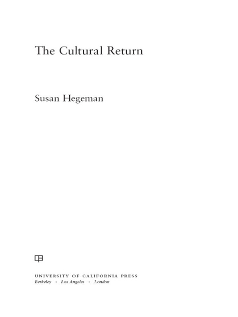 Cover image for book The Cultural Return
