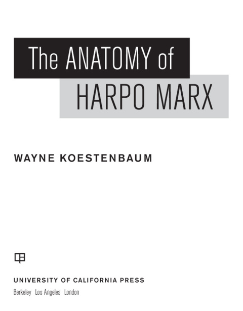 Cover image for book The Anatomy of Harpo Marx