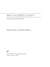 Titelbild: Why Calories Count 1st edition 9780520280052
