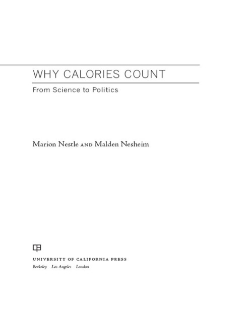 Cover image for book Why Calories Count