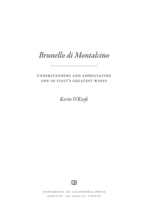 Cover image for book Brunello di Montalcino