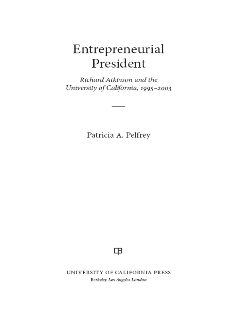 Cover image for book Entrepreneurial President