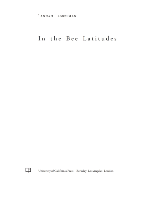 Cover image for book In the Bee Latitudes