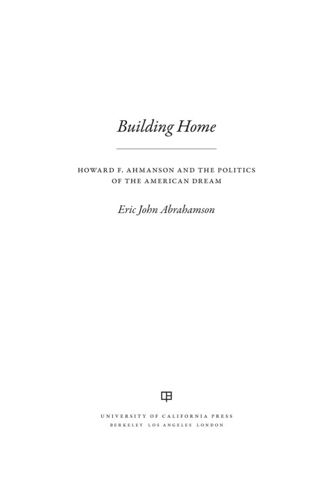 Cover image for book Building Home