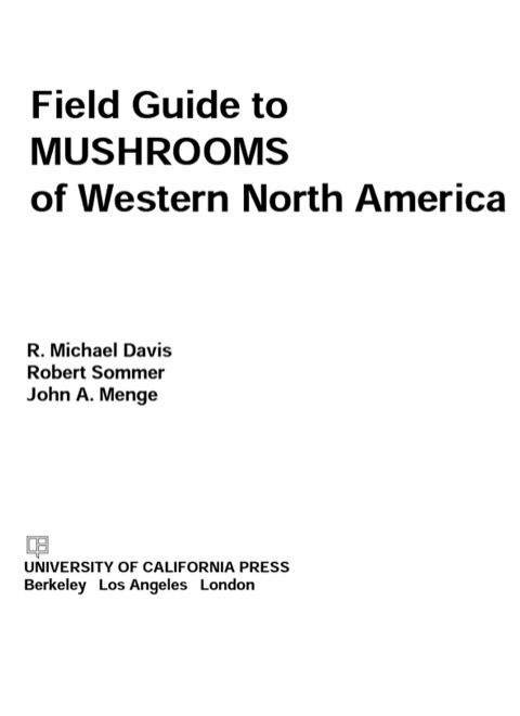 Cover image for book Field Guide to Mushrooms of Western North America
