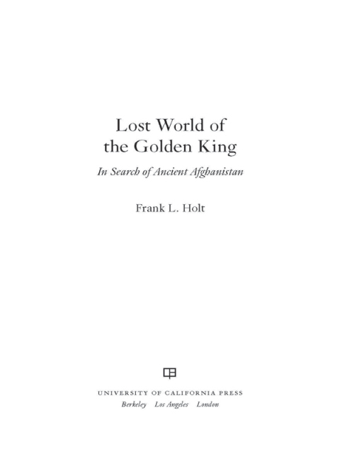 Cover image for book Lost World of the Golden King