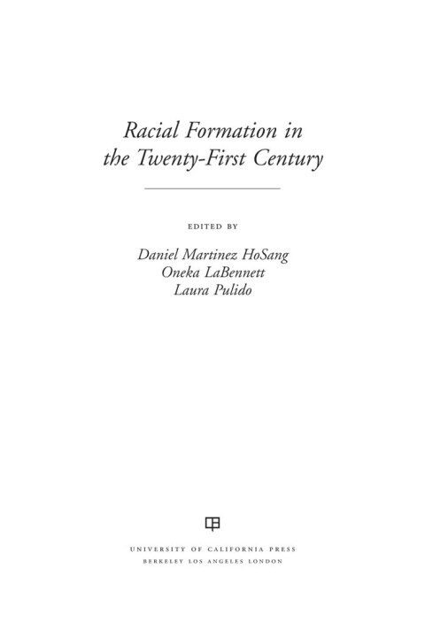 Cover image for book Racial Formation in the Twenty-First Century