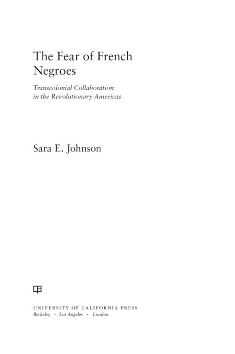 Cover image for book The Fear of French Negroes