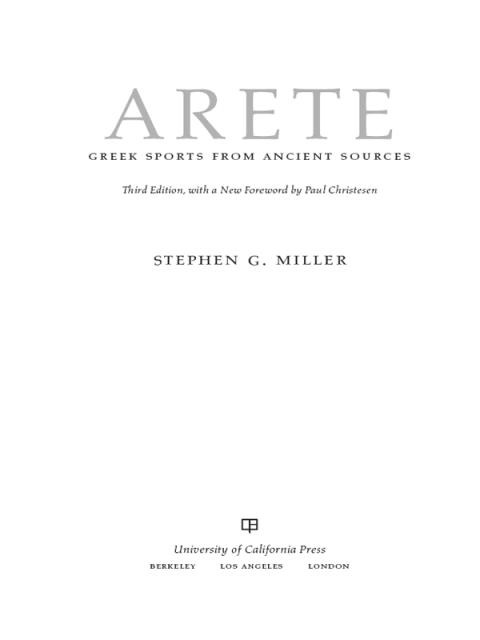 Cover image for book Arete: Greek Sports from Ancient Sources