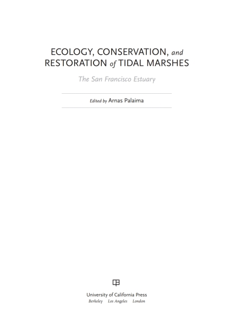 Cover image for book Ecology, Conservation, and Restoration of Tidal Marshes