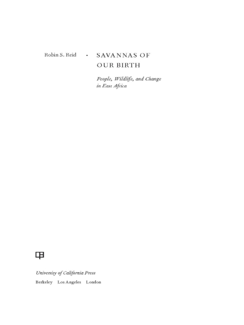 Cover image for book Savannas of Our Birth