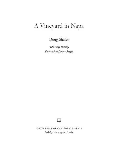 Cover image for book A Vineyard in Napa