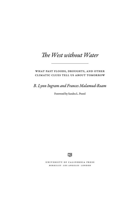 Cover image for book The West without Water