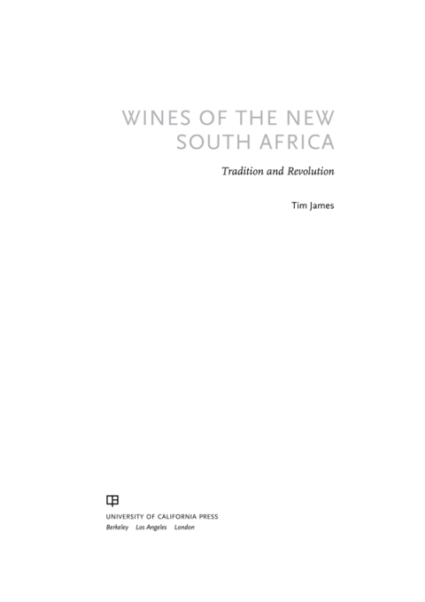 Cover image for book Wines of the New South Africa