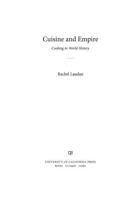 Cover image for book Cuisine and Empire