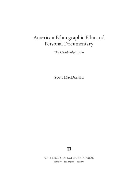 Cover image for book American Ethnographic Film and Personal Documentary