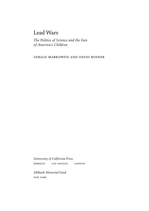 Cover image for book Lead Wars