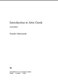 Introduction to Attic Greek