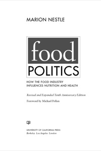 Cover image: Food Politics 1st edition 9780520275966
