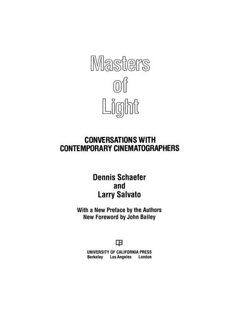 Cover image for book Masters of Light