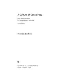Cover image: A Culture of Conspiracy 2nd edition 9780520276826
