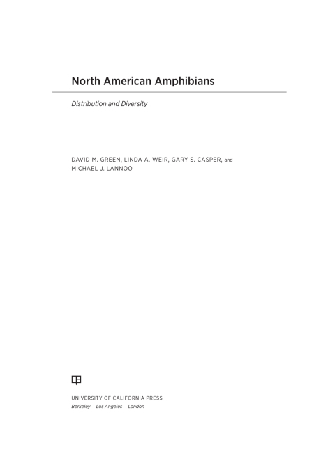 Cover image for book North American Amphibians