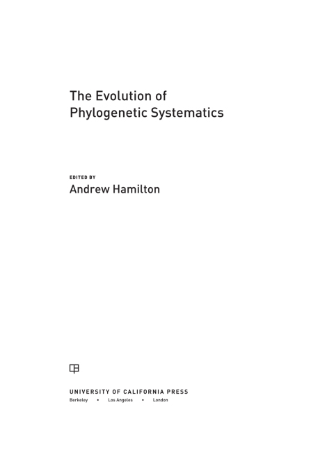 Cover image for book The Evolution of Phylogenetic Systematics