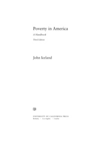 Imagen de portada: Poverty in America 3rd edition 9780520276369