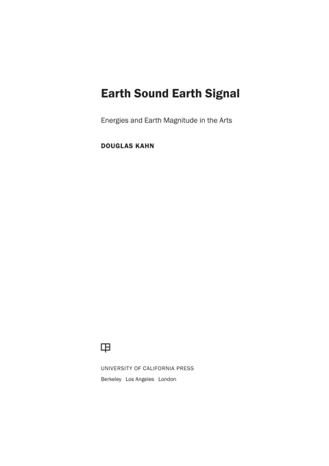 Cover image for book Earth Sound Earth Signal