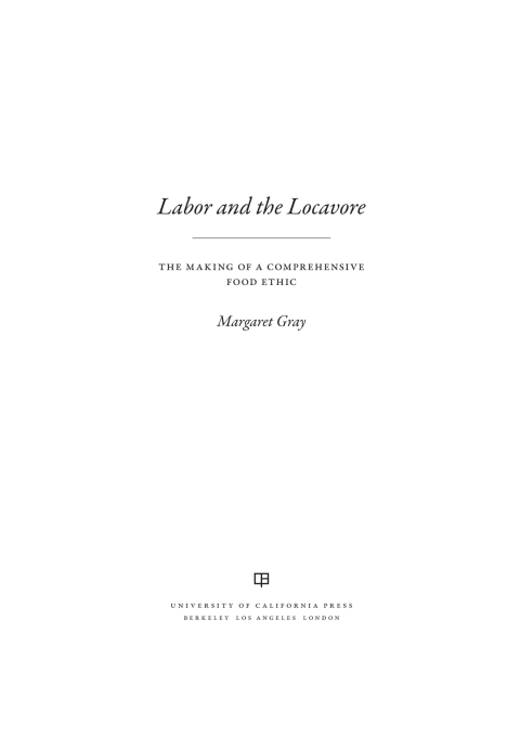 Cover image for book Labor and the Locavore