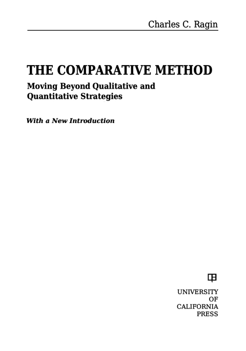 Cover image for book The Comparative Method