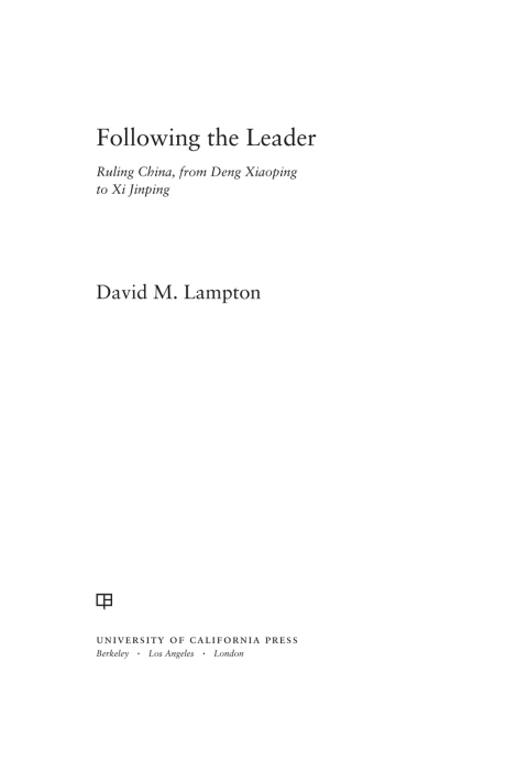 Cover image for book Following the Leader
